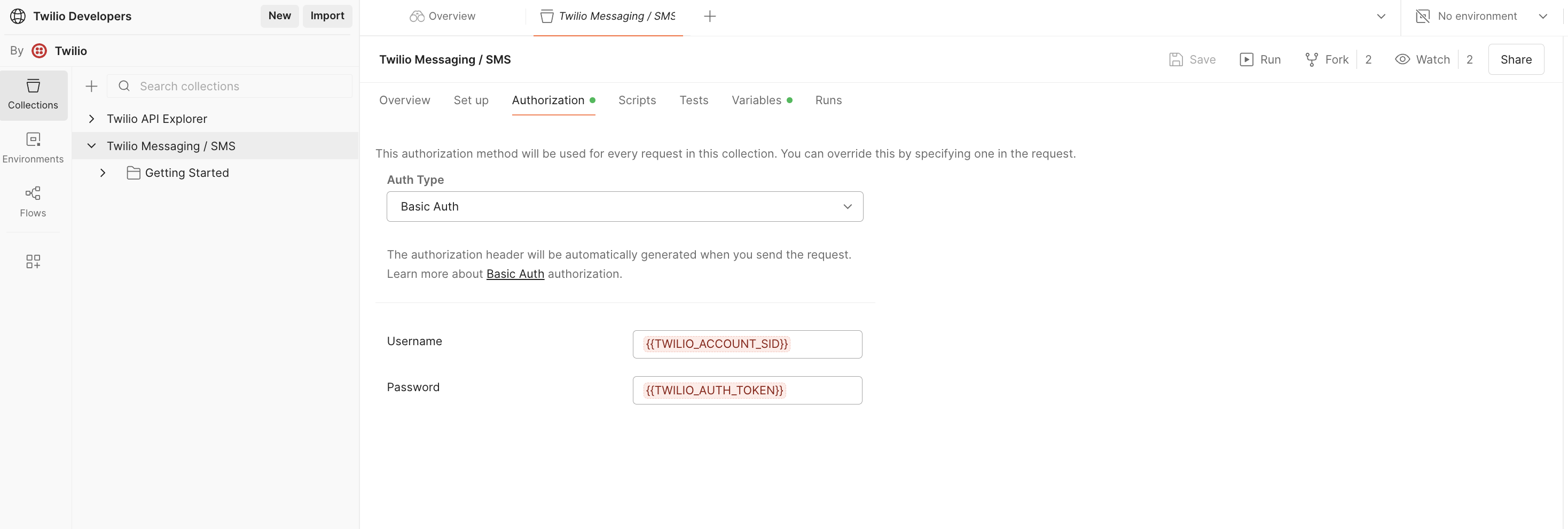 Twilio Messaging / SMS Collection.
