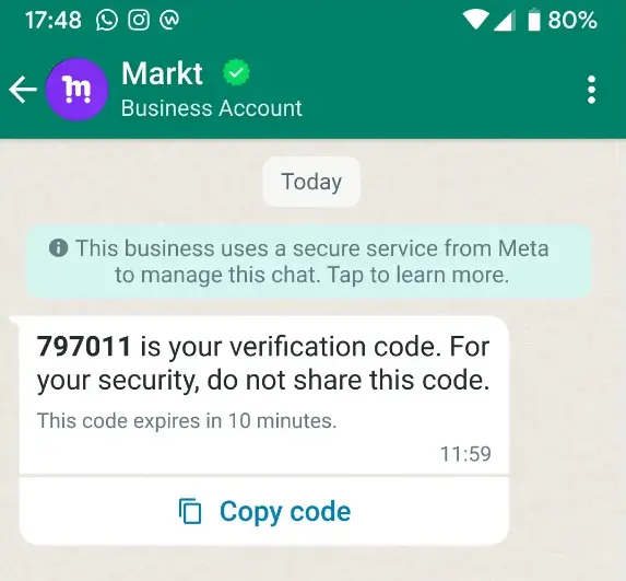 verify whatsapp new behavior.