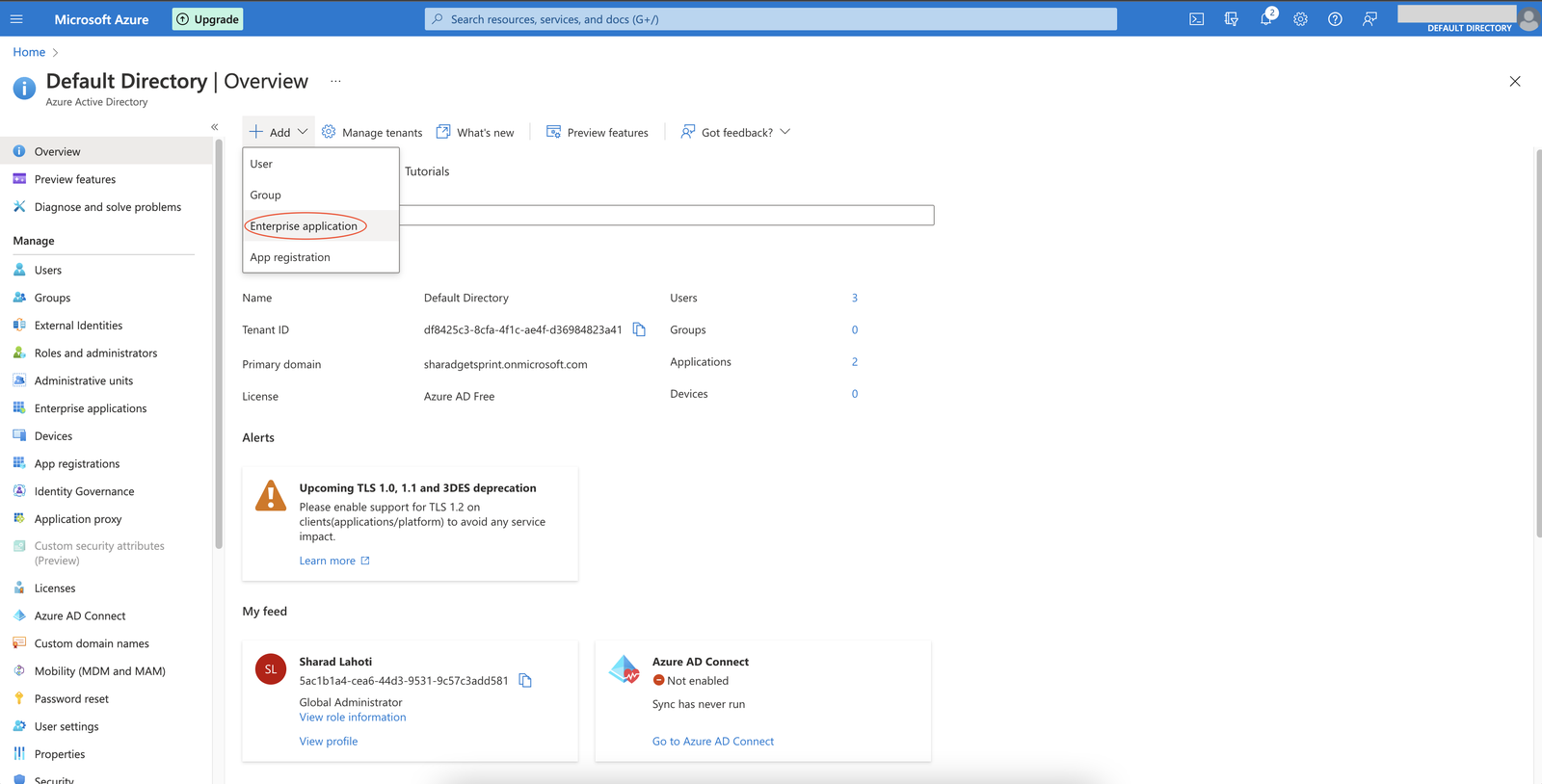 SSO-AzureAD-Create App 1.