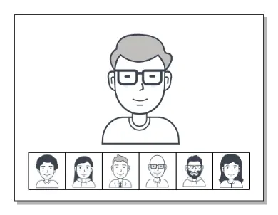 Apps in collaboration mode highlight the dominant speaker, showing others as thumbnails.