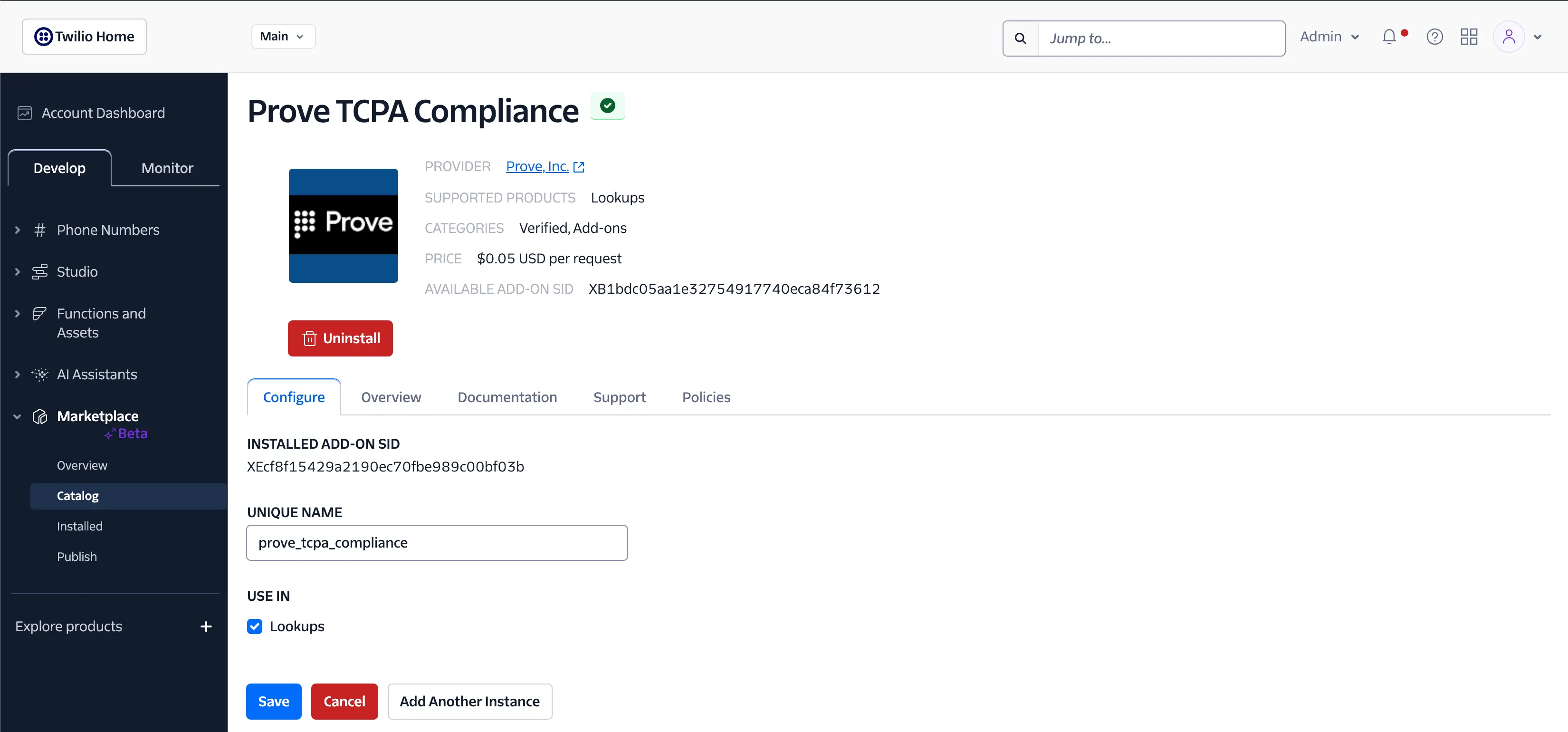 Add-ons Prove TCPA Compliance.