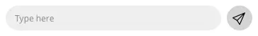 Text input field with send button in Twilio Flex interface.