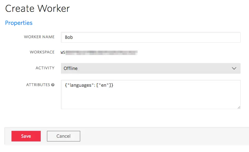 Bob's Worker Details.
