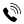 Bold incoming call icon with phone and arrow.
