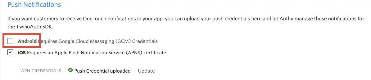 Disable OneTouch Push Notifications.