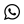 WhatsApp logo icon in black.