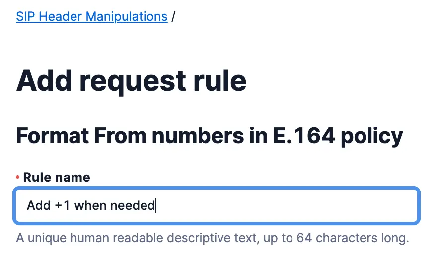 Add request rule with 'Add +1 when needed' and highlighted 'Add condition' button.