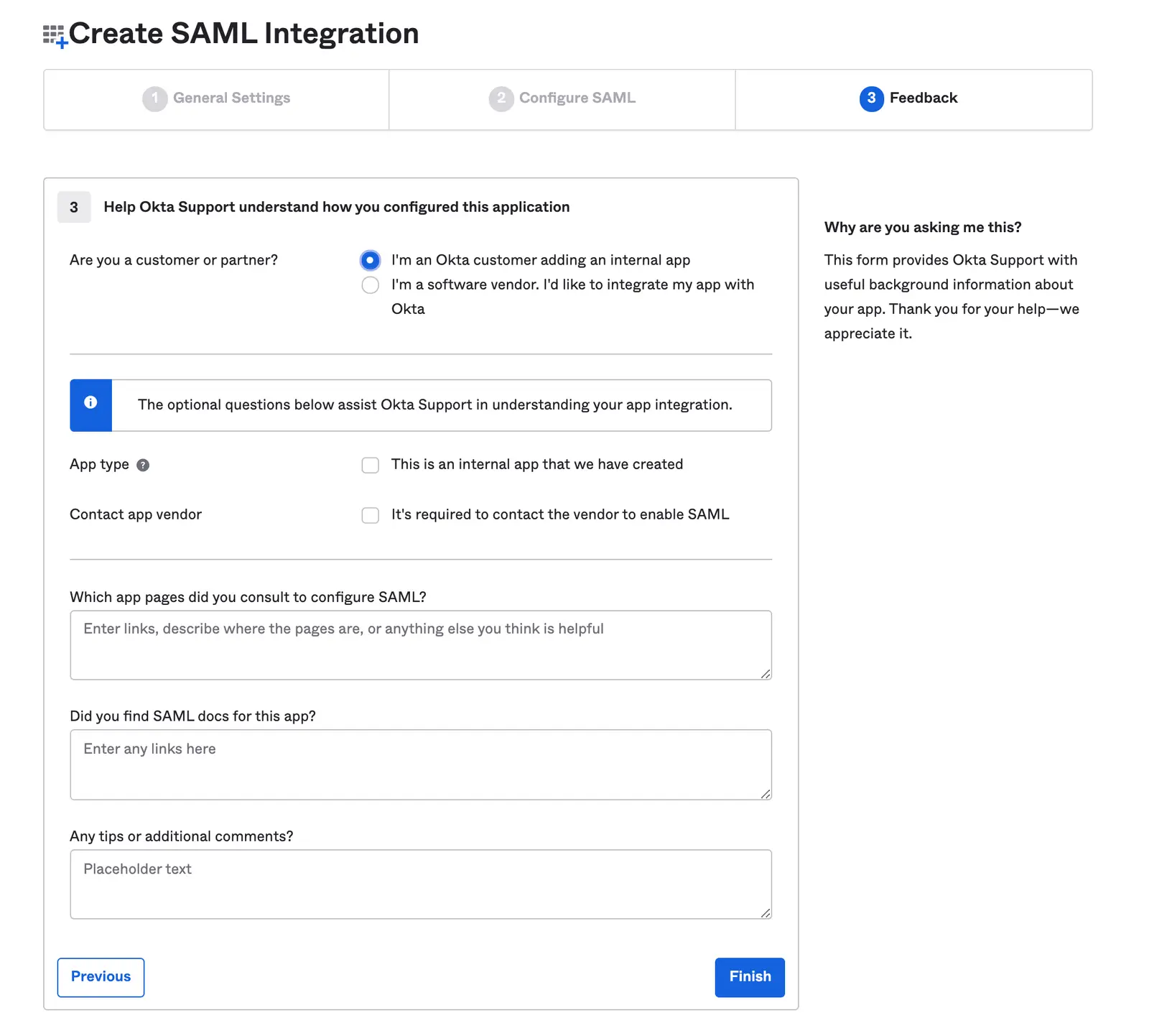 Okta Feedback.