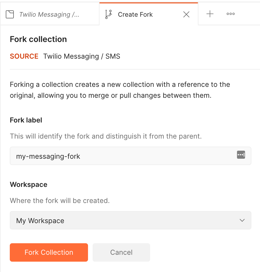 Label your collection fork form.