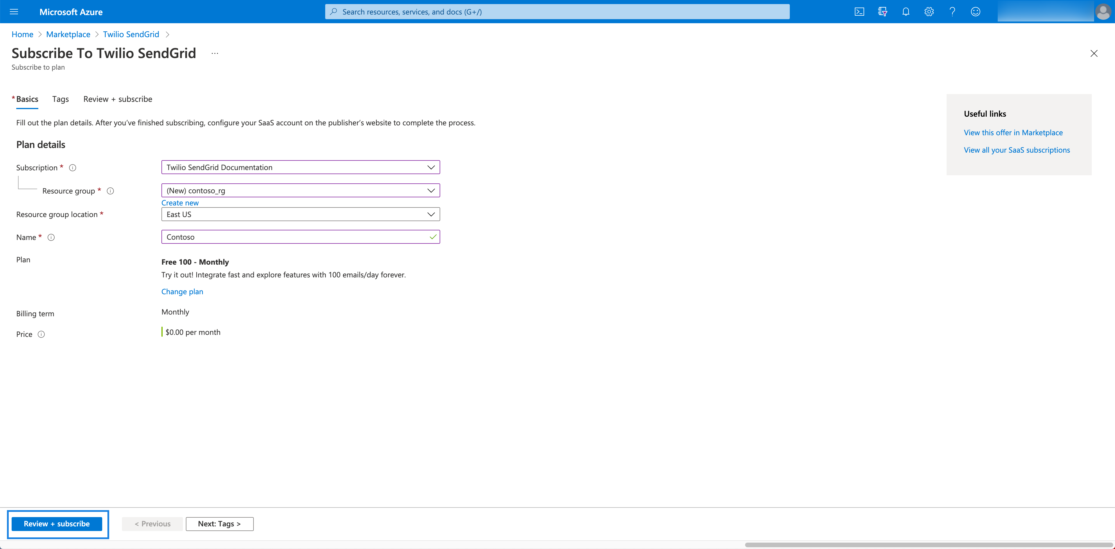 The Twilio SendGrid integration configuration basics.