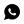 Bold WhatsApp logo icon in black.